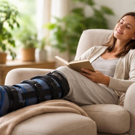 personne-fauteuil-jambe-attelle-salon-lumineux