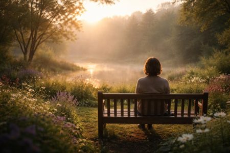 personne-dos-banc-jardin-nature