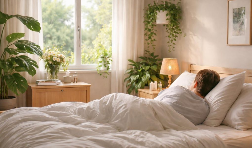 chambre-lumineuse-lit-plantes-fenetre