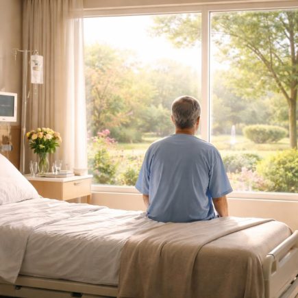 chambre-hopital-patient-jardin-vue