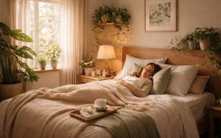 lit-confortable-plantes-interieur-fenetre