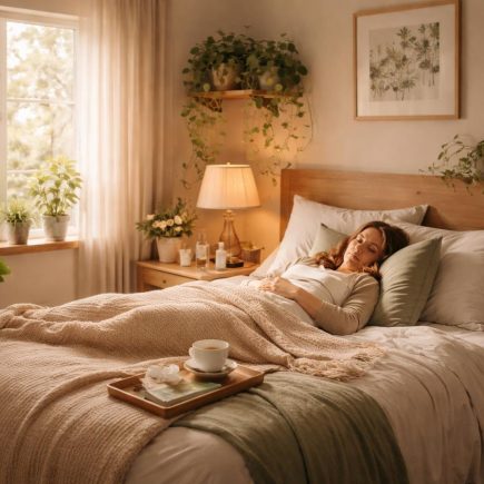 lit-confortable-plantes-interieur-fenetre