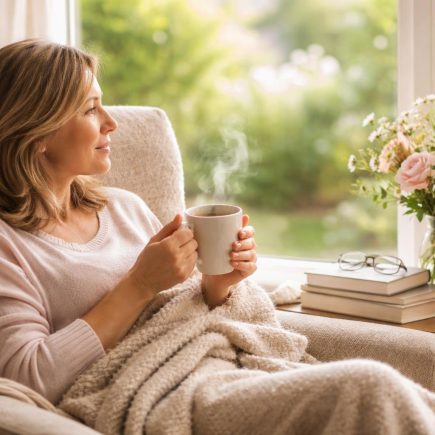 personne-fauteuil-tasse-the-fleurs
