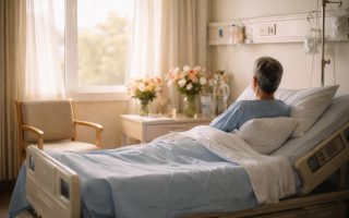 chambre-hopital-patient-fleurs-fenetre