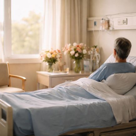 chambre-hopital-patient-fleurs-fenetre